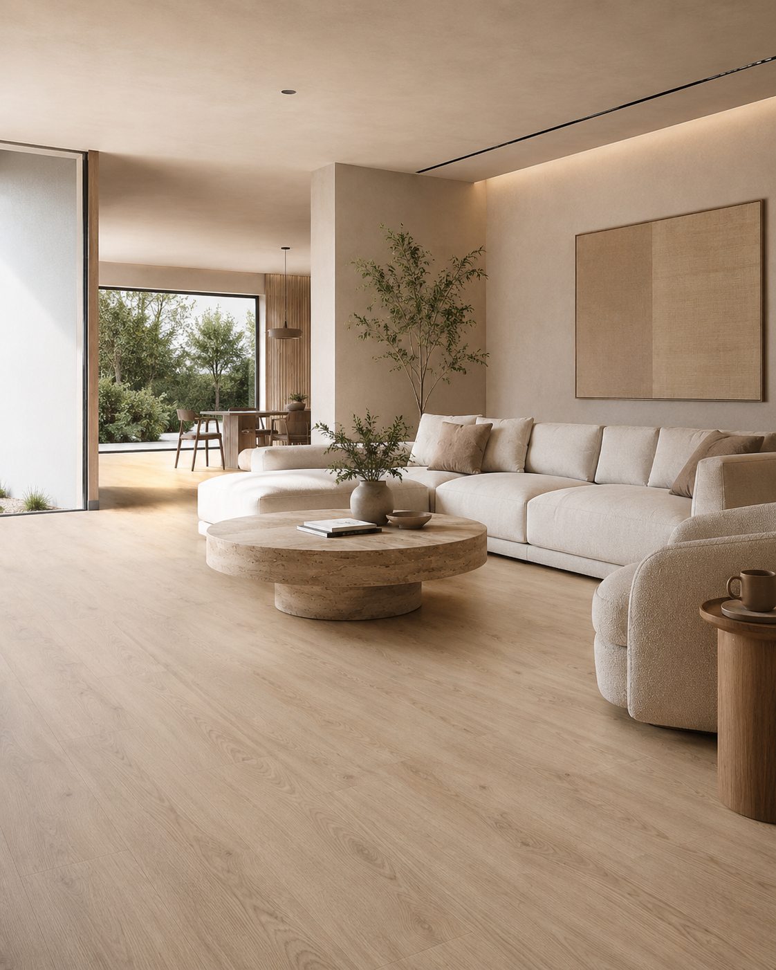 Pisos SPC tipo madera instalados en Monterrey, Nudra